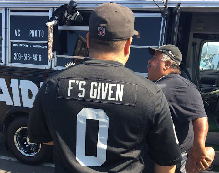 Sentimental jersey in Raider country.